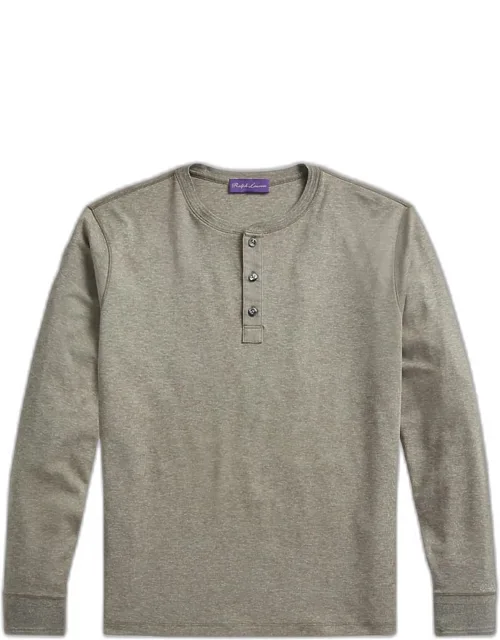 Long-sleeve Henley Shirt