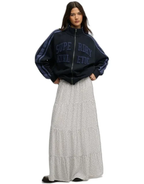 Woven Tiered Maxi Skirt