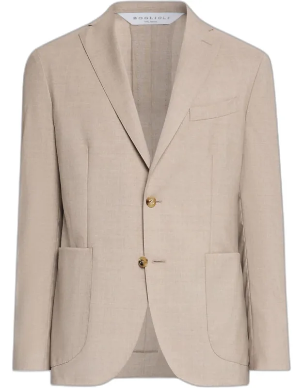 Textured Wool Two-piece Suit