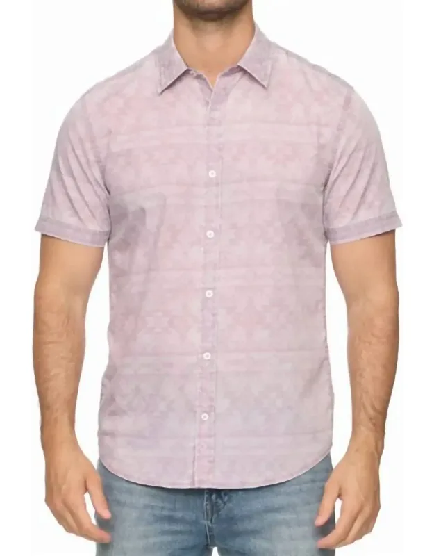Gaston Short Sleeve Southwest Print Vintage Soft Shirt