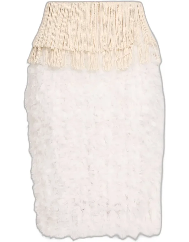 Chiffon Pencil Skirt