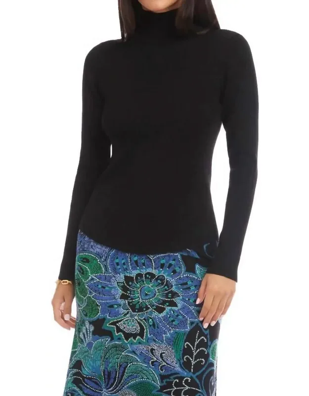 Ribbed Turtleneck Sweater