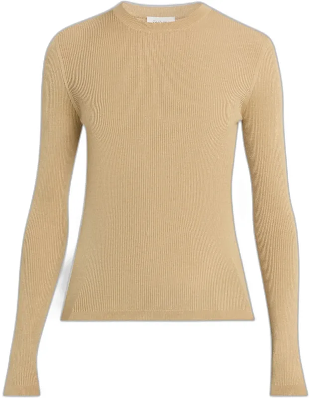 Rib-knit Crewneck Sweater
