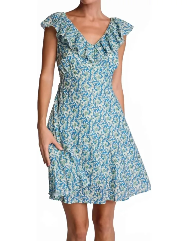 Embroidered Floral Mini Dress