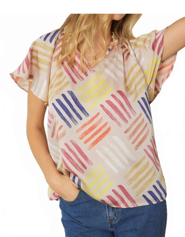 Flutter Sleeve Blouse