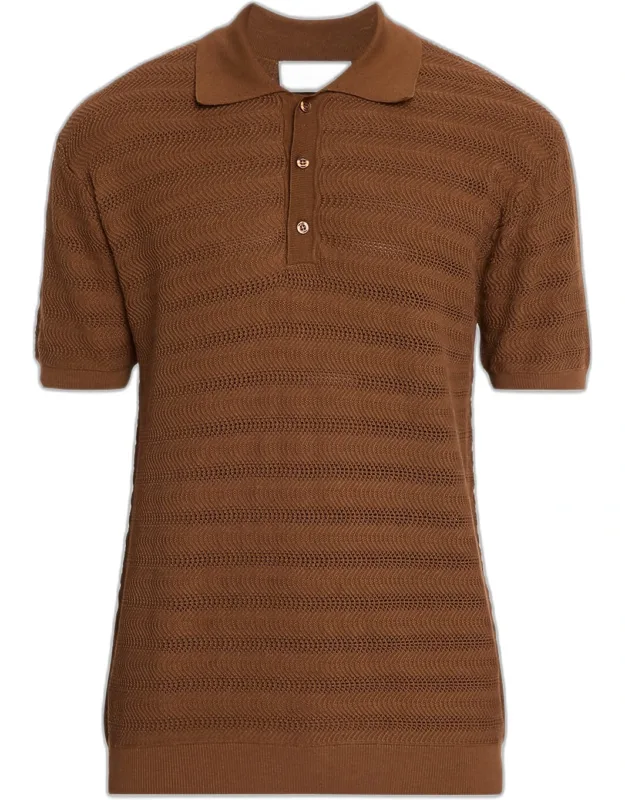 Vidal Cotton Jacquard Polo Shirt