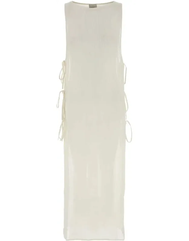 Dress Cover Up With Cordons Organic Woven Linen