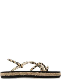 Multicolor Fabric Kitza Sandals