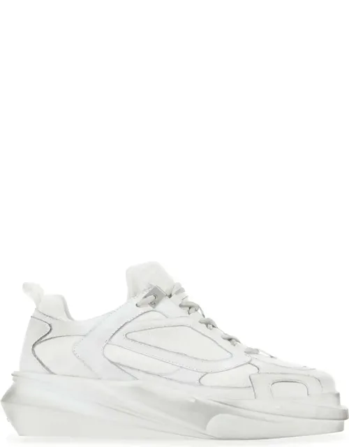 White Leather Hiking Sneakers