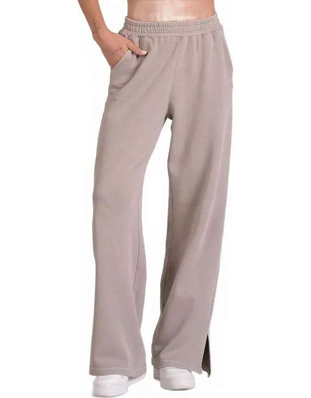 Chic Drawstring Wide Leg Sweatpants