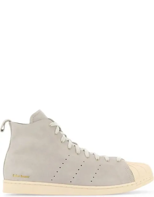 Light Grey Suede Superstar Sneakers