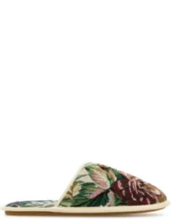 Printed Fabric Ta Chambre Slippers