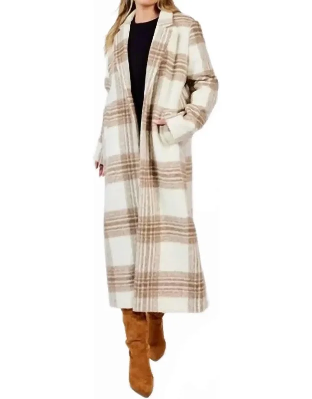 Plaid Long Coat