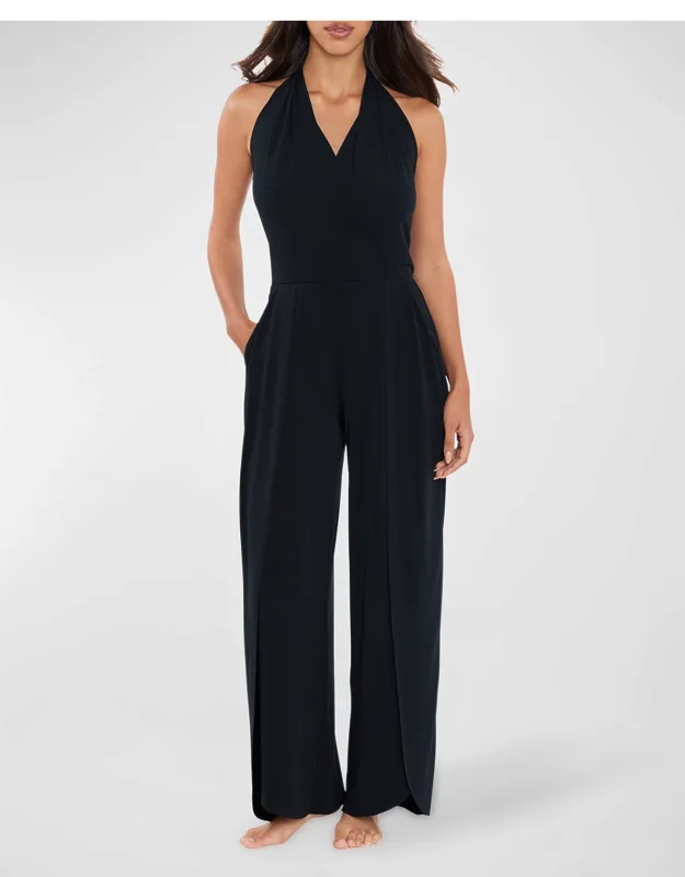 Halter Surplice Jumpsuit