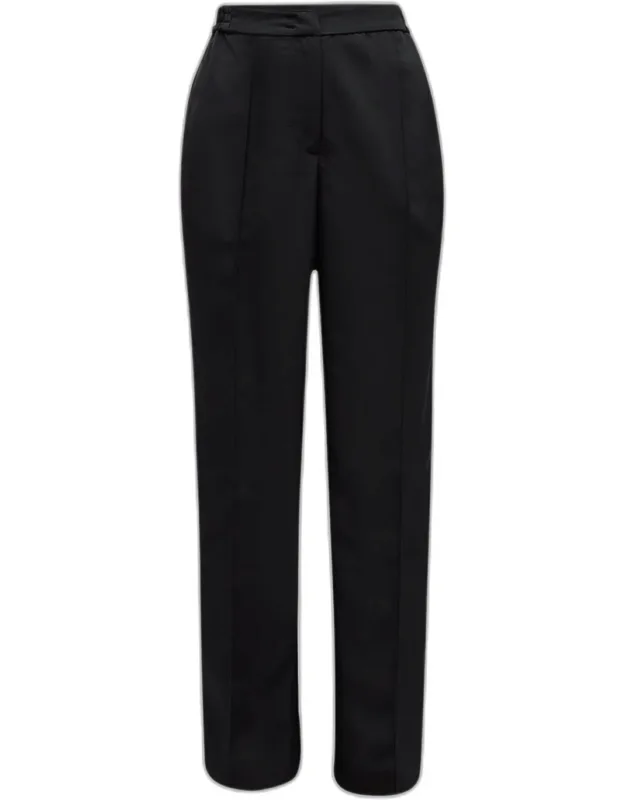 High-rise Straight-leg Pants