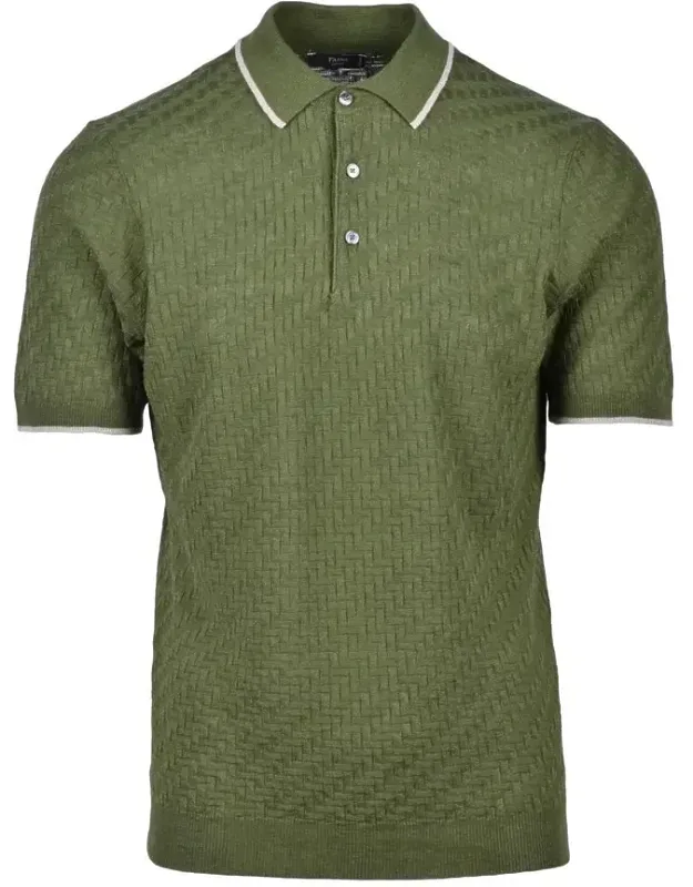 Linen And Cotton Polo Shirt