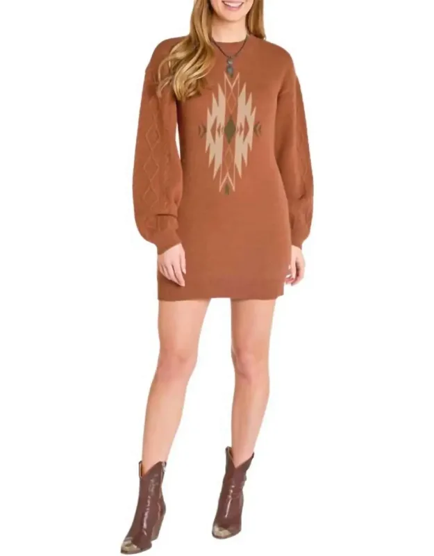Aztec Sweater Dress
