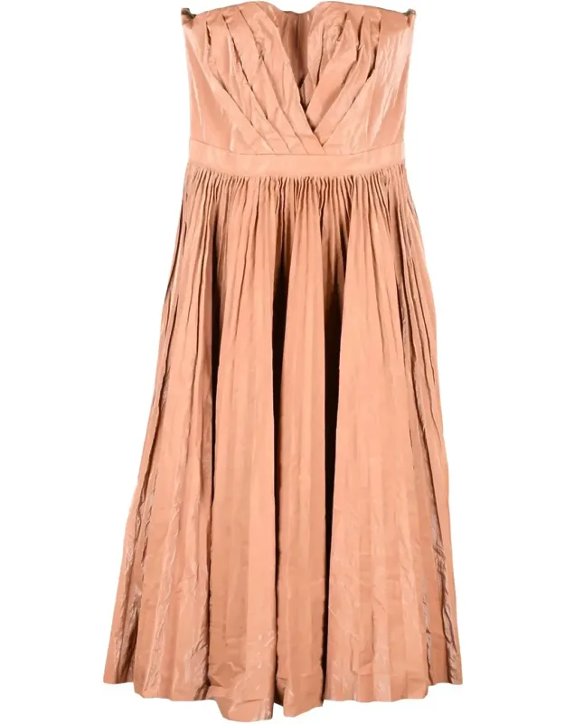Viscose Polyester Cotton Metallic Dress