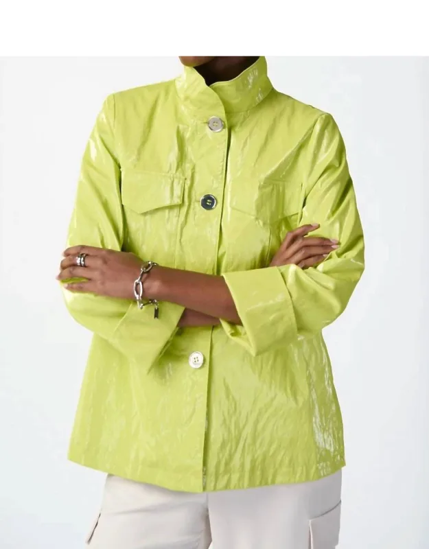 Winsome Water Resistant Novelty Boxy Jacket
