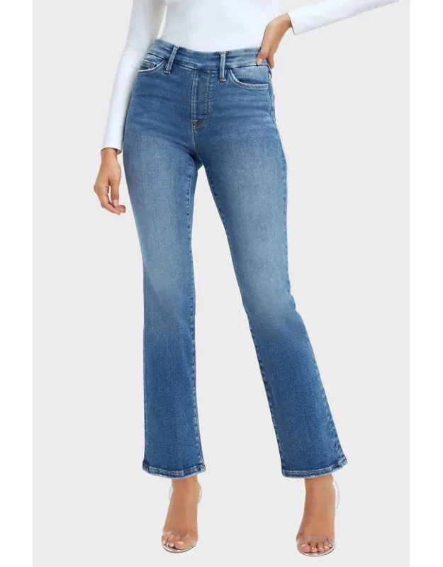 Pull-on Straight Jeans