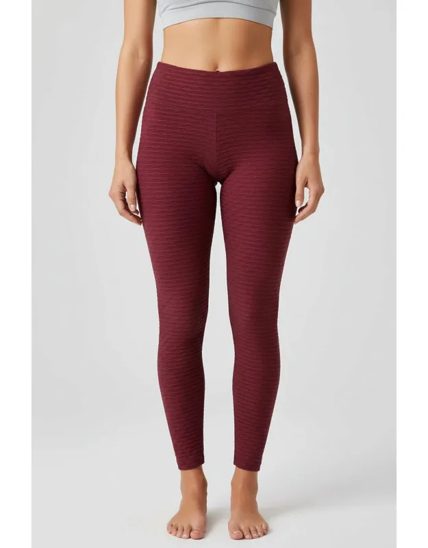 Basket Weave Jacquard Long Leggings