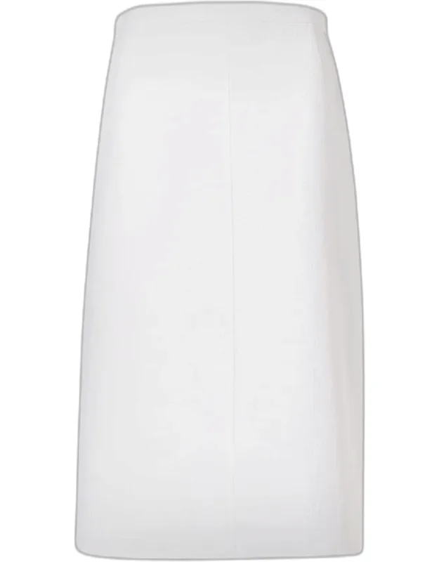 Textured Cotton Knee-length Skirt