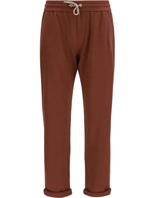 Drawstring Turn-up Track Pants