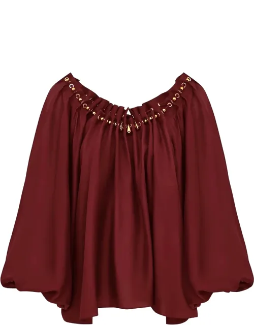 Aster Gathered Bead Blouse