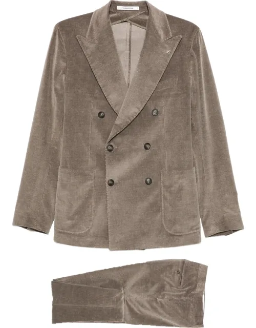 Double-breasted Corduroy Suit