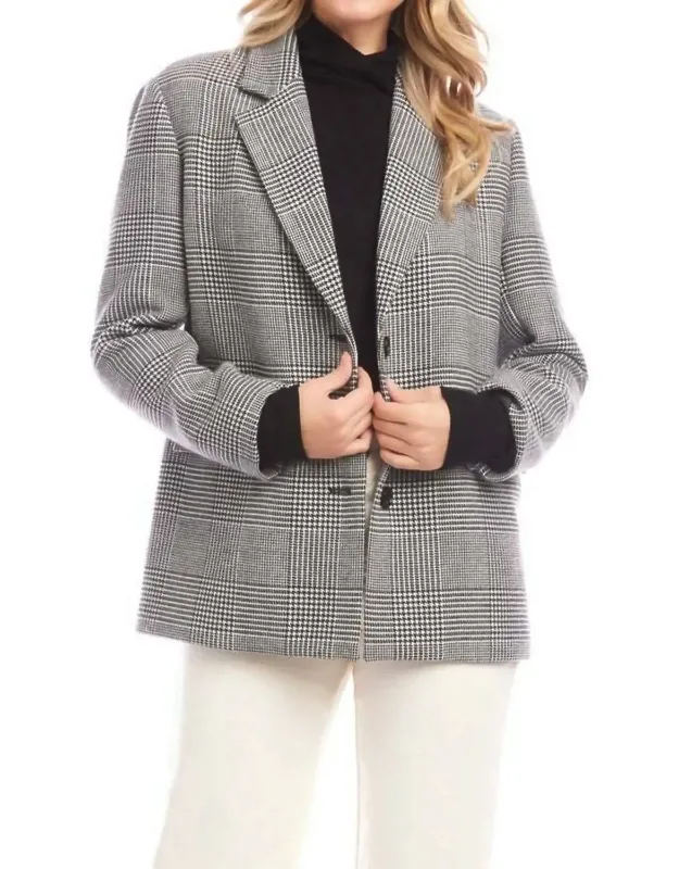 Houndstooth Blazer
