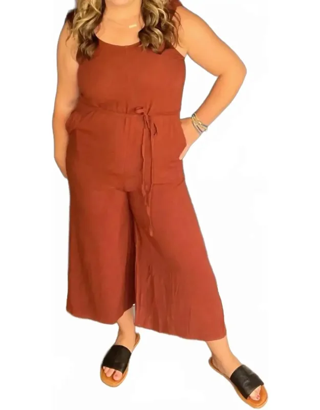 Scrunchie Strap Culotte Jumpsuit