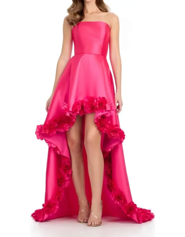 Strapless High-low Dress