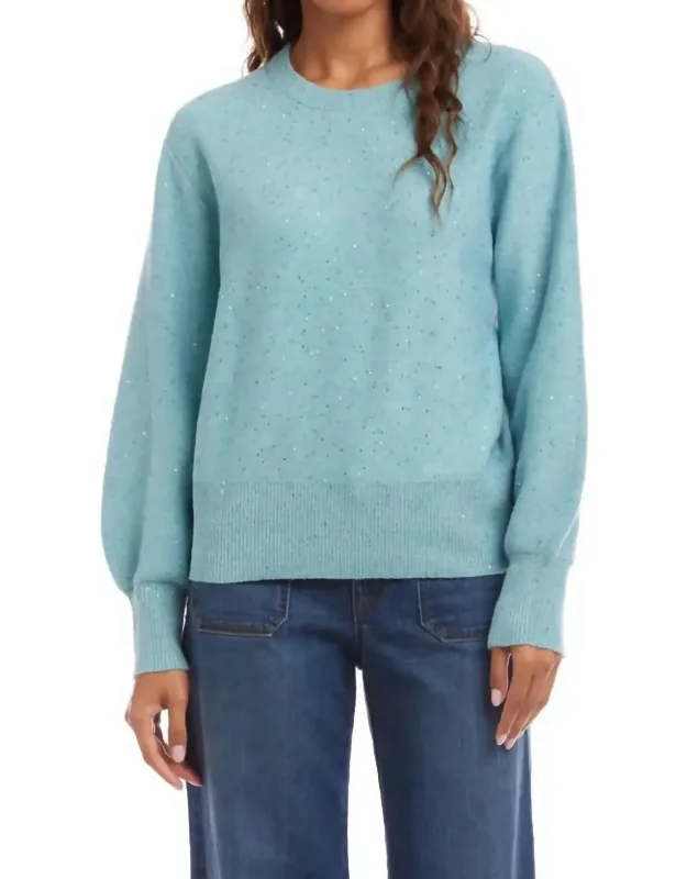 Sequin Crewneck Sweater