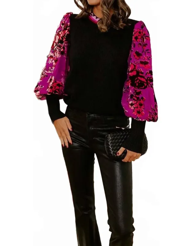 Frosted Plum Sweater Top