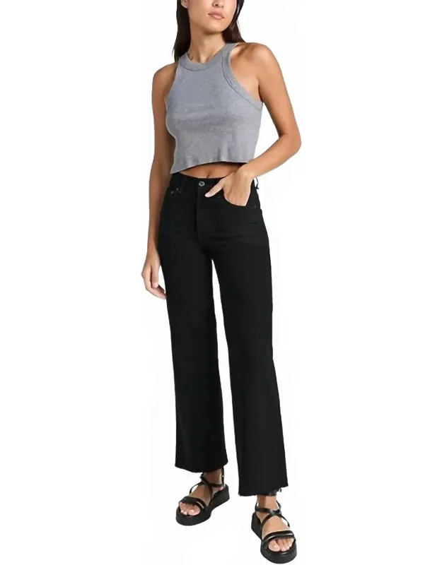 Slim Crop Wide Leg Pants