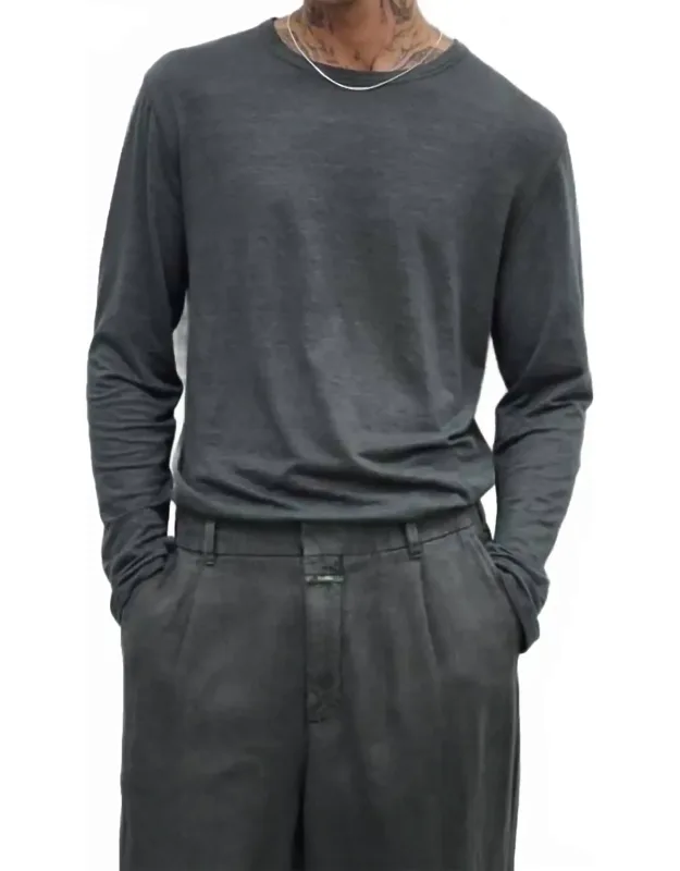 Long Sleeve Linen T-shirt