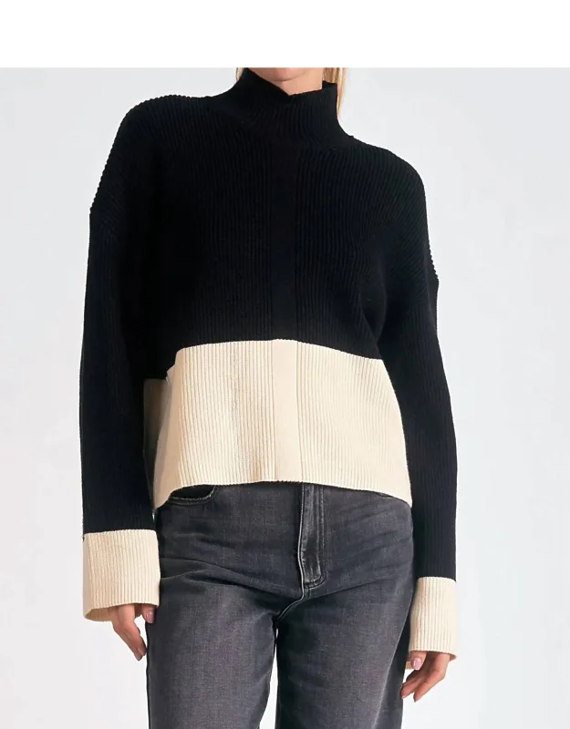 Mock Turtleneck Sweater