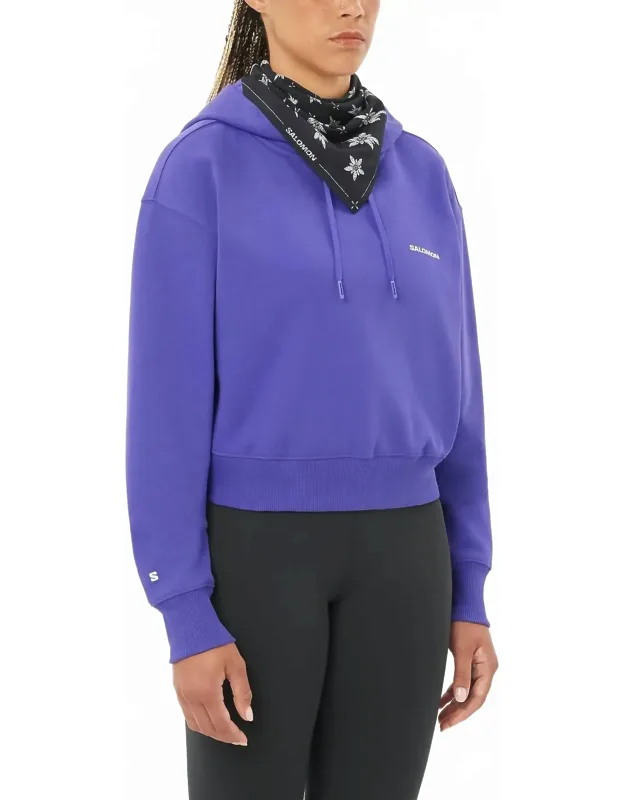 Logo Crop Hoodie
