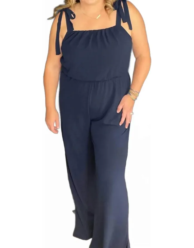 Tie Shoulder Jumpsuit