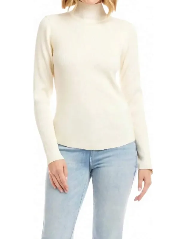 Ribbed Turtleneck Sweater