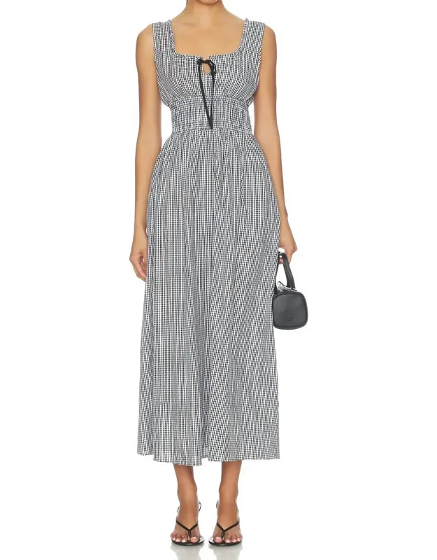 Maxi Dress In Gingham