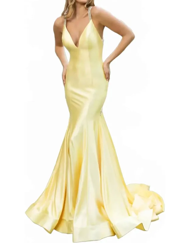 Crystal-beaded Straps Dress