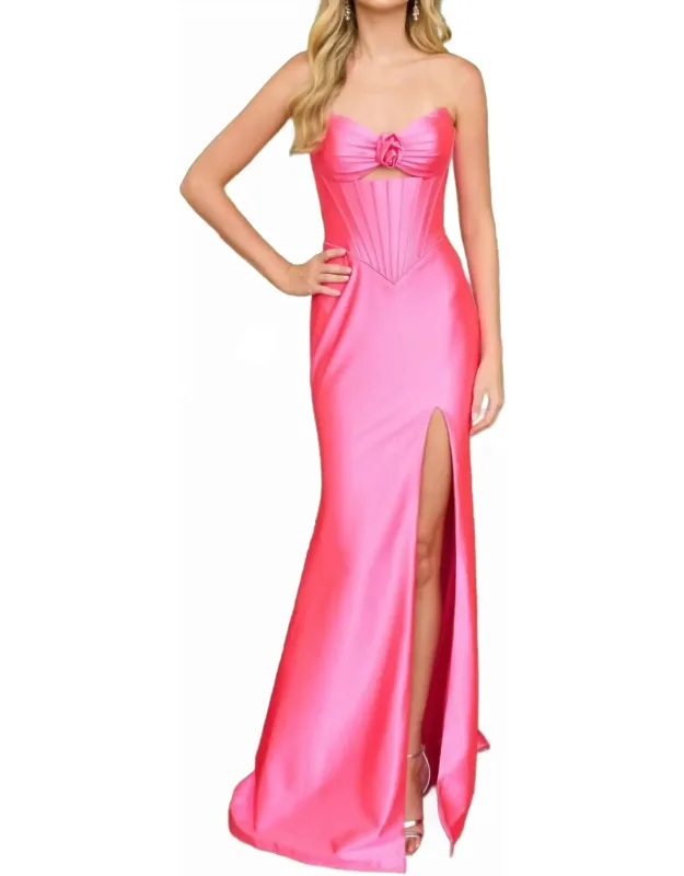 Strapless Corset Prom Dress