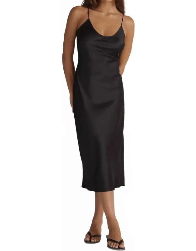 The Selene Silk Slip Dress