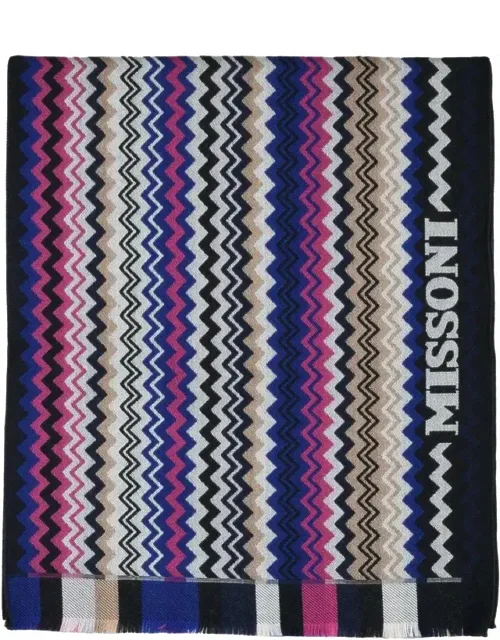 Wool Scarf With Iconic Zigzag Pattern