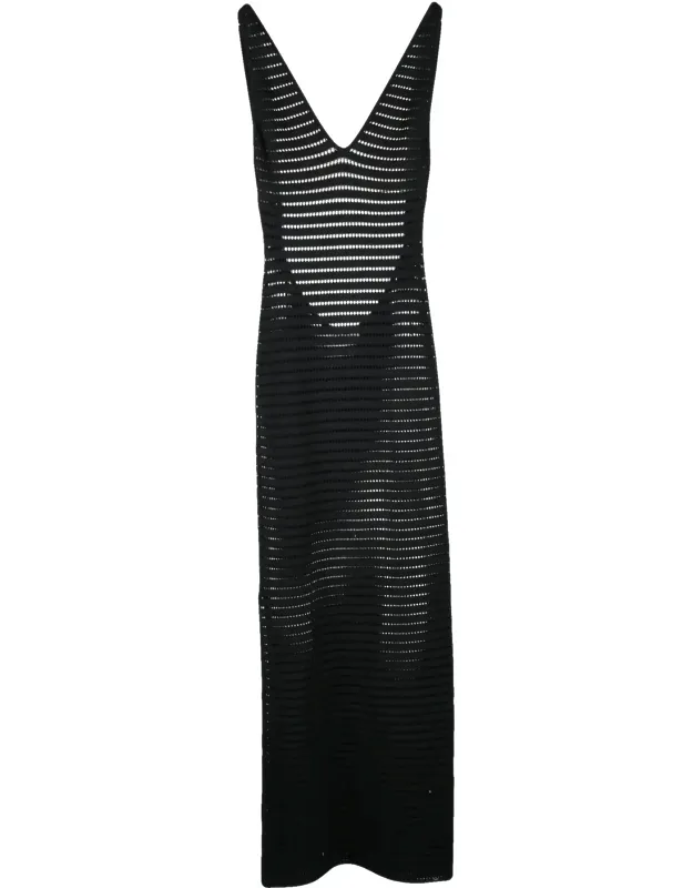 Viscose Polyester Long Stretch Knit Dress