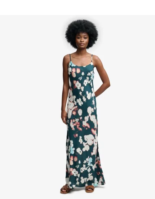 Printed Maxi Slip Dress