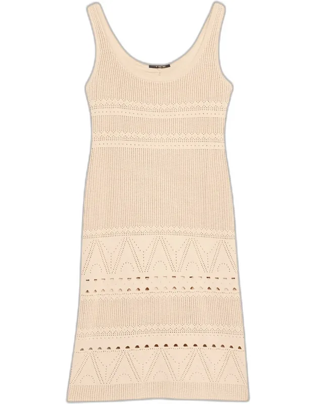 Scoop-neck Cotton Knit Dress