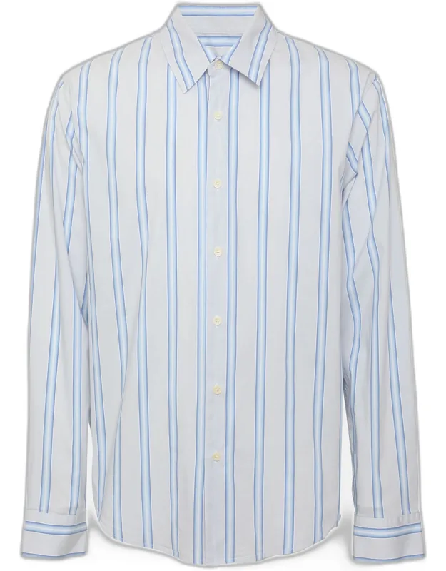 Stripe Stretch Poplin Long Sleeve Shirt