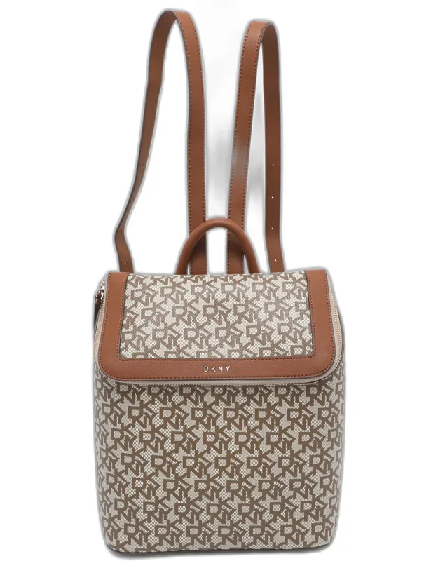 Bradee Signature Pvc And Leather Backpack